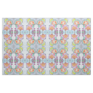 Blumenschmetterlings-Kaleidoskop Stoff