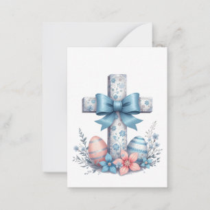 Blumenschmuck Kreuz Kokette Jesus Schleife Christl Mitteilungskarte