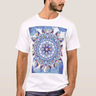 Blumenschmuck, künstlerisches Design. T-Shirt