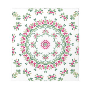 Blumenschmuck Notizblock