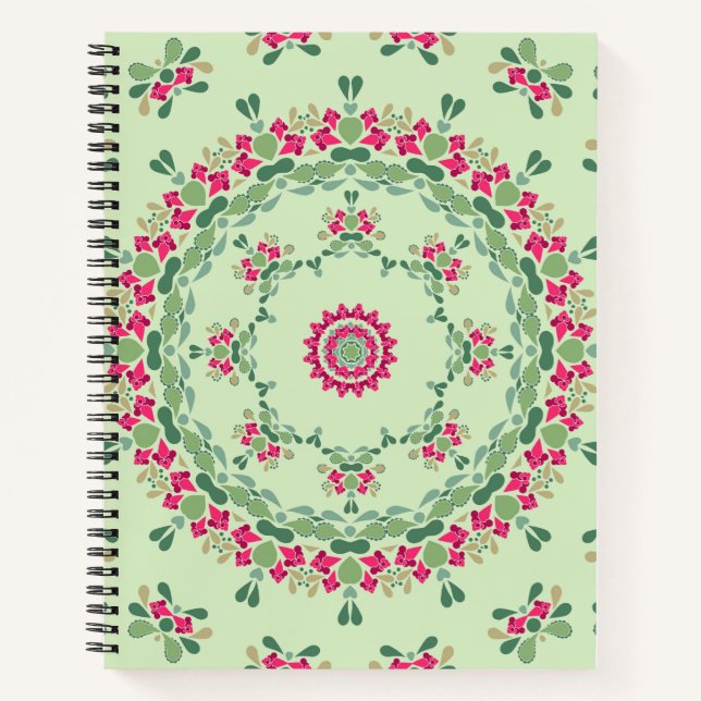 Blumenschmuck Notizbuch (Vorderseite)