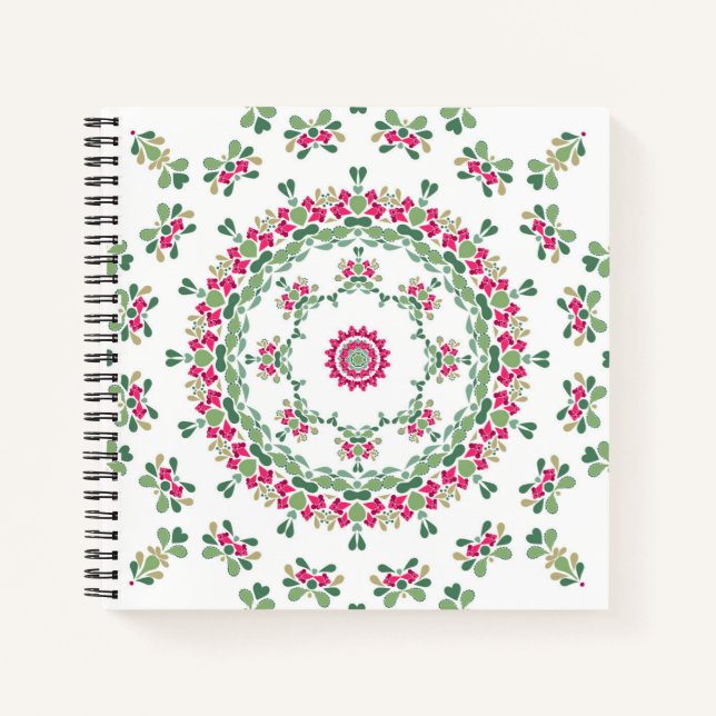 Blumenschmuck Notizbuch (Vorderseite)