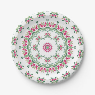 Blumenschmuck Pappteller