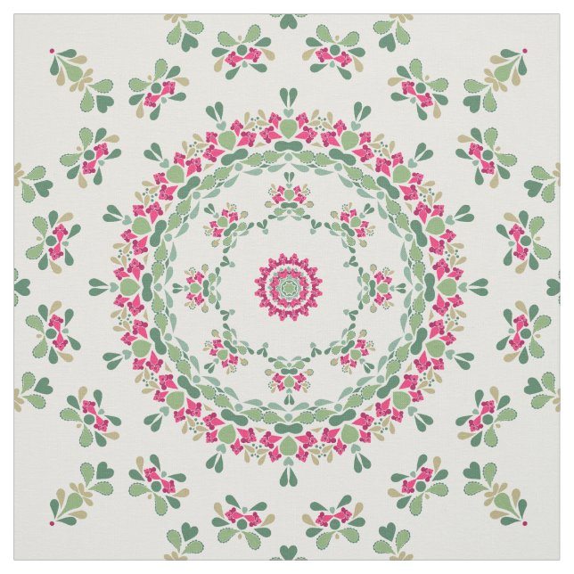 Blumenschmuck Stoff (Muster)