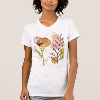 Blumenschönes Shirt mit modernem Design