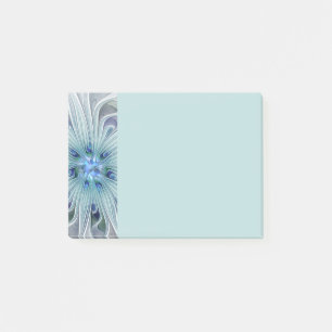 Blumenschönheit Abstrakte Moderne Blaue Pastellblu Post-it Klebezettel