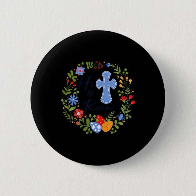Blumenschrei ist er verschmäht Jesus Christlich gl Button (Vorderseite)