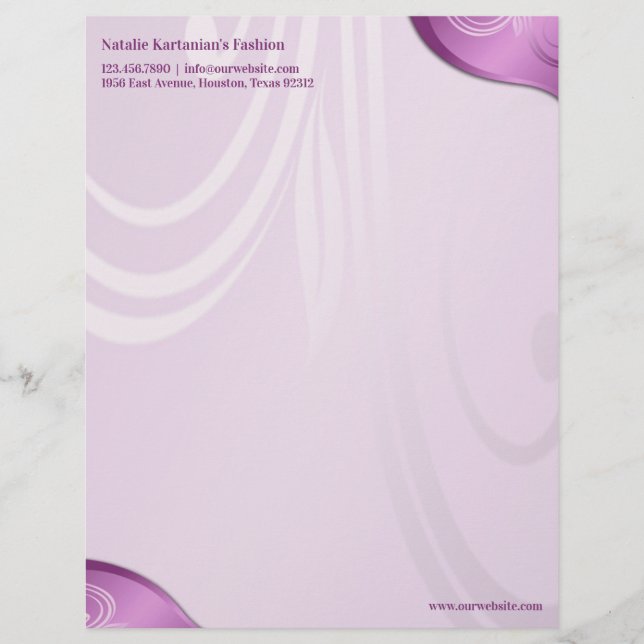 Blumenschrift Briefkopf (Vorderseite)