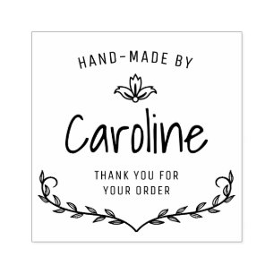 Blumenschrift handgemacht gummistempel