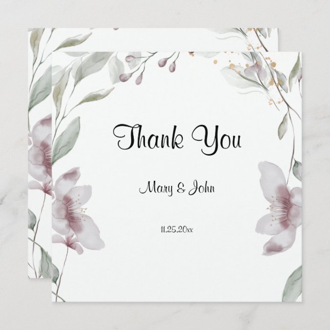 Blumenschrift Liebe Heart Wedding (Vorne/Hinten)