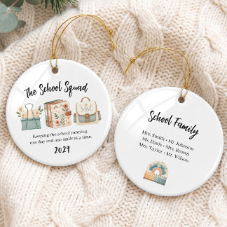 Blumenschulpersonal-Gruppenornament Keramik Ornament