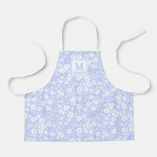 Blumenschürze mit Monogramm für Mädchen Schürze