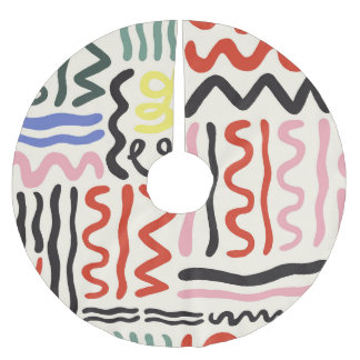 Blumenschüssel: Square Paisley Ornament Polyester Weihnachtsbaumdecke