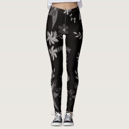 Blumenschwarz Leggings