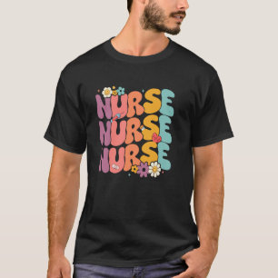 Blumenschwester Retro Groovy Gänseblümchen Blumen T-Shirt