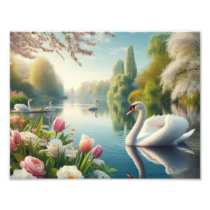 Blumenschwingenkunst Fotodruck
