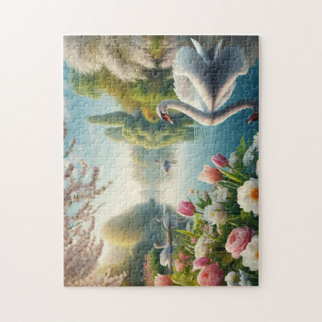 Blumenschwingenkunst Puzzle (Vertikal)