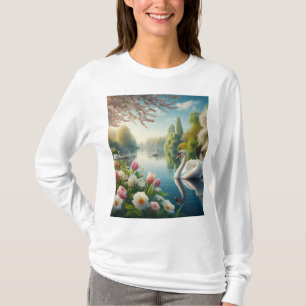 Blumenschwingenkunst T-Shirt