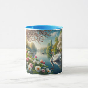 Blumenschwingenkunst Tasse