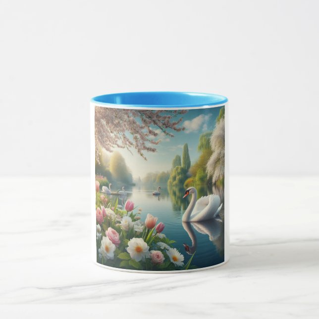 Blumenschwingenkunst Tasse (Zentrum)