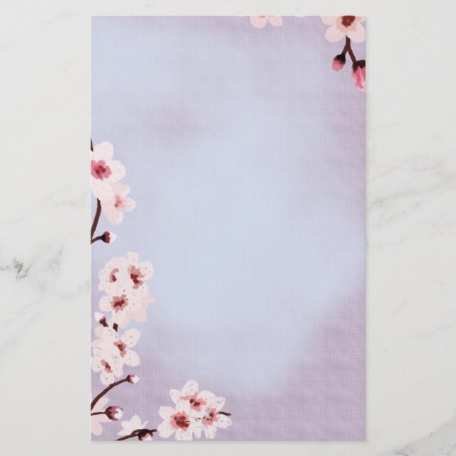 Blumensegen ~Cherry Blossom~ Briefpapier (Vorderseite)