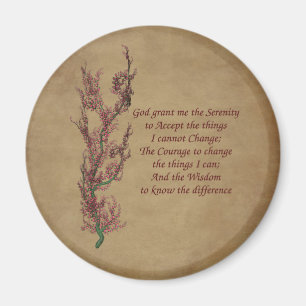 Blumenserenity-Gebets-Inspirational Magnet