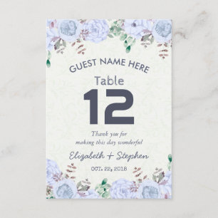 Blumensitzplatz Tischnummer/Begleitperson Einladung