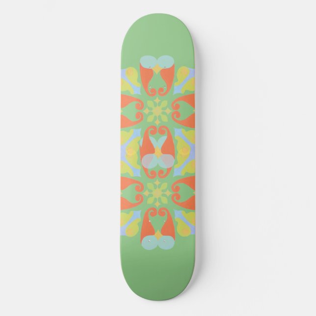 Blumenskateboard Skateboard (Vorderseite)