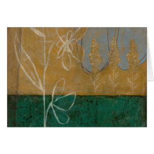 Blumenskizze mit Wildblume und Pflanze