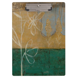 Blumenskizze mit Wildblume und Pflanze Klemmbrett