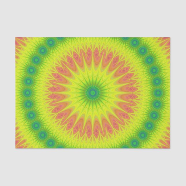 Blumensonne Seidenpapier (Vorderseite)