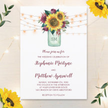 Blumensonnenblume Burgundy Rose Lights Jar Wedding