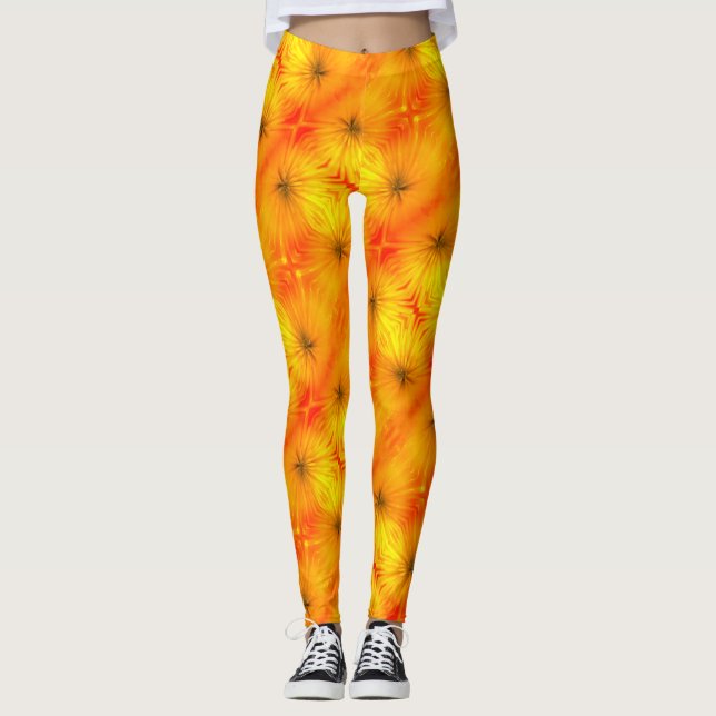 Blumensonnenbrand Leggings (Vorderseite)