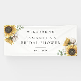 Blumensonnengebläse Sommerliches Brautparty Banner