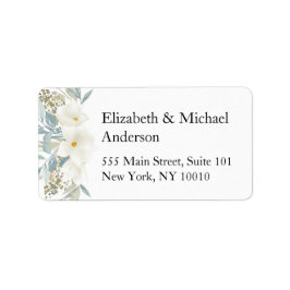 Blumenspezifikation für den Kunden, Magnolia-Etike Adressaufkleber