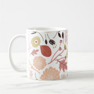 Blumenspielend Botanischer Mix Peach Green Whimsic Kaffeetasse
