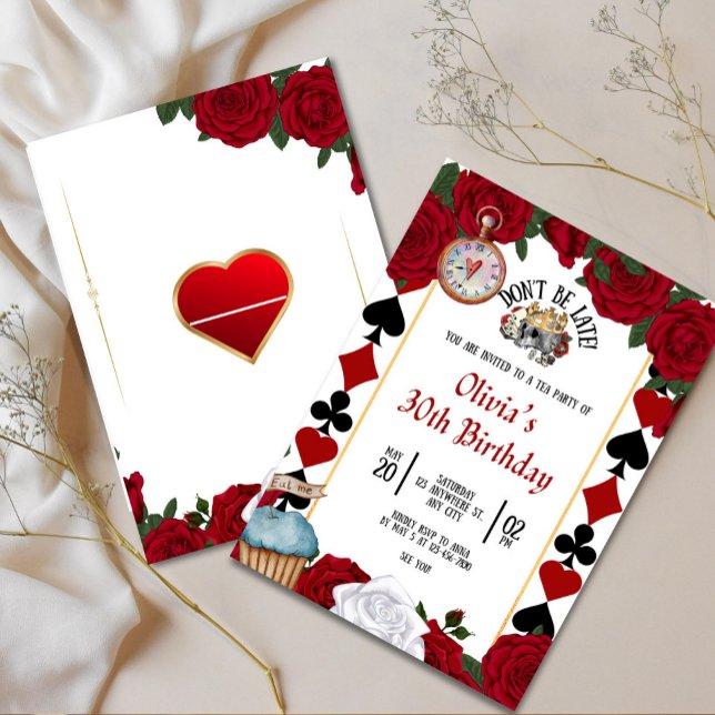 Blumenspielkarte zum Geburtstag Einladung (Von Creator hochgeladen)