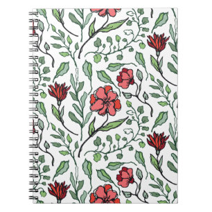 Blumenspiralnotizbücher für inspiriertes Schreiben Notizblock
