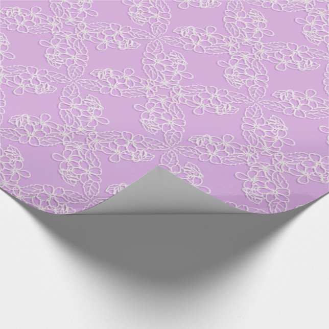 Blumenspitze Geschenkpapier (Ecke)