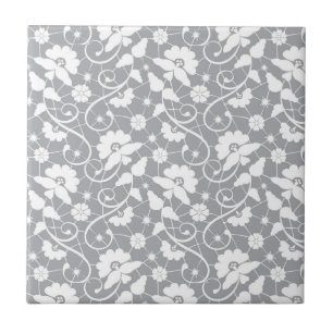 Blumenspitze-Muster Fliese