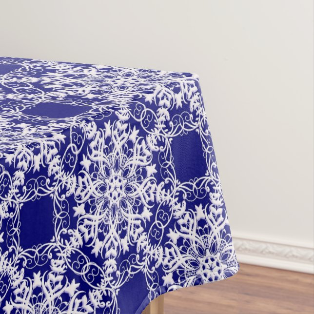 Blumenspitzemuster Tischdecke (Beispiel)