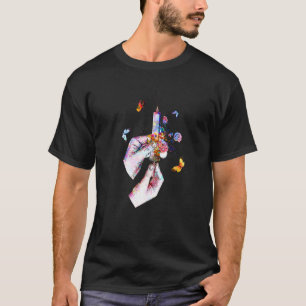 Blumenspritze Mikroskop Medizinische Werkzeuge Kra T-Shirt