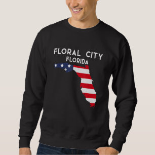 Blumenstadt Florida USA Staat Amerika Reise Flori Sweatshirt