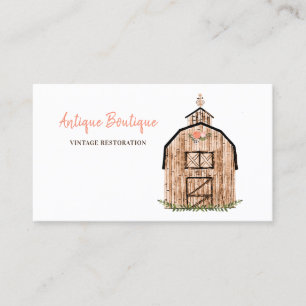 Blumenstall - Antike Farm Business Card Visitenkarte