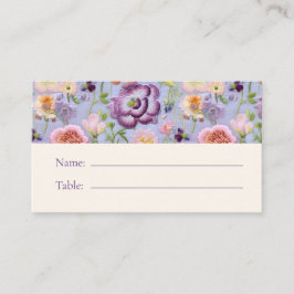 Blumenstickerei Maximaler Name für Hochzeiten Platzkarte