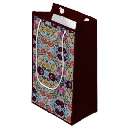 Blumenstickermuster mit schönen Blume Kleine Geschenktüte