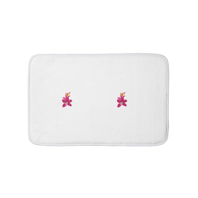 Blumenstil, ArtyClick Crimson, Light Gold Badematte (Vorderseite)