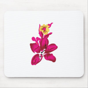 Blumenstil, ArtyClick Crimson, Light Gold Mousepad