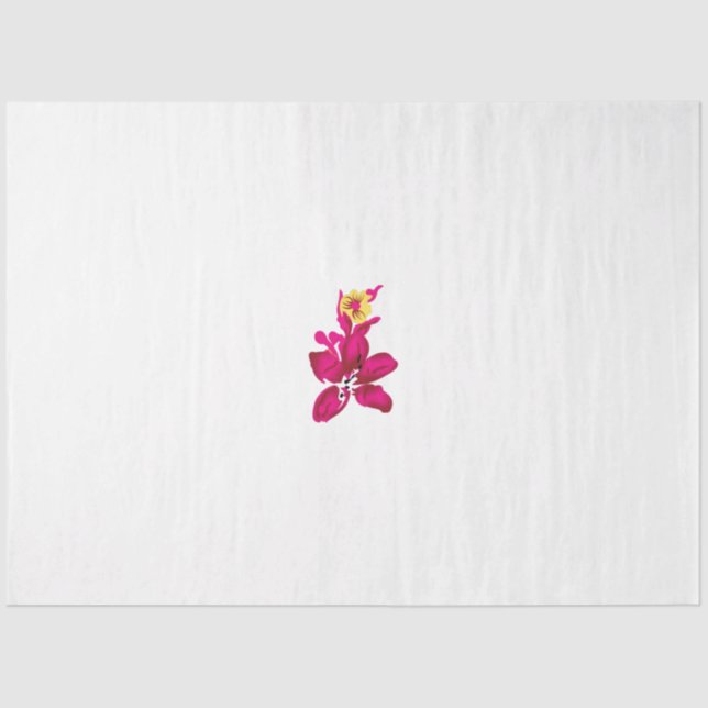 Blumenstil, ArtyClick Crimson, Light Gold Seidenpapier (Vorderseite)