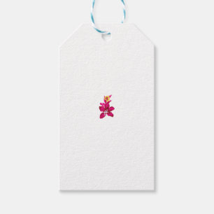 Blumenstil, ArtyClick Karmesin, Hellgold Geschenkanhänger